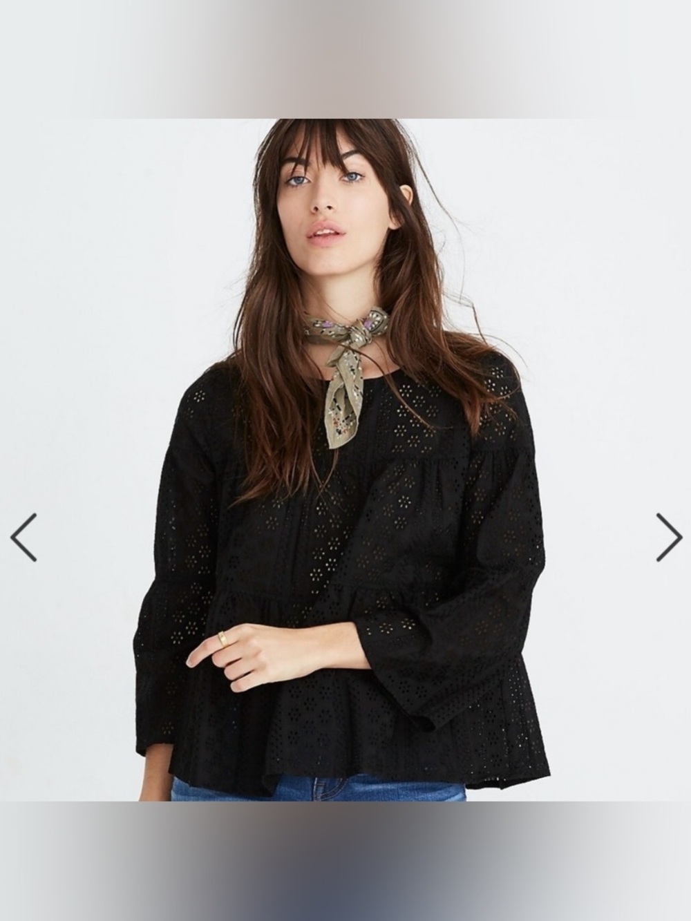 Madewell | Eyelet Button Back Blouse
